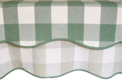 Giardino Reversible Tablecloth in Verde/Blu