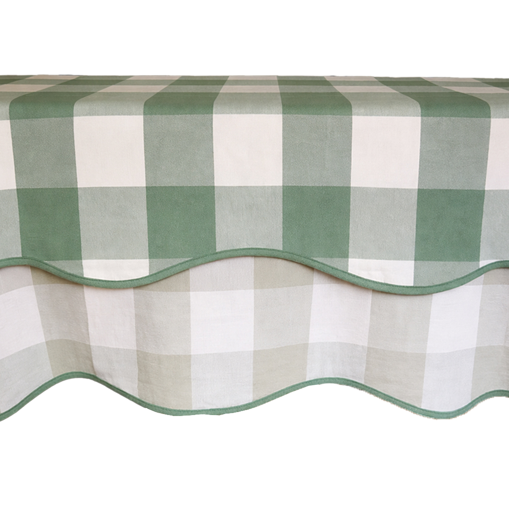 Giardino Reversible Tablecloth in Verde/Blu